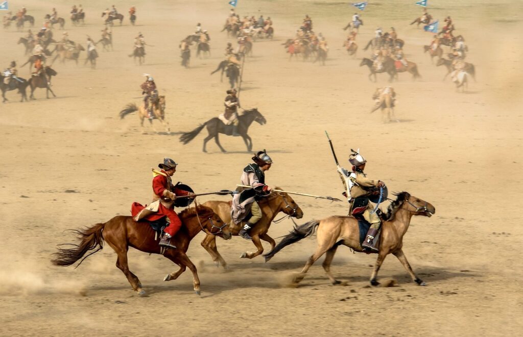 horse, mongolia, warrior