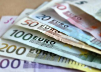 banknotes, euro, paper money