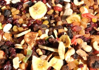 dried fruit, mixed, food