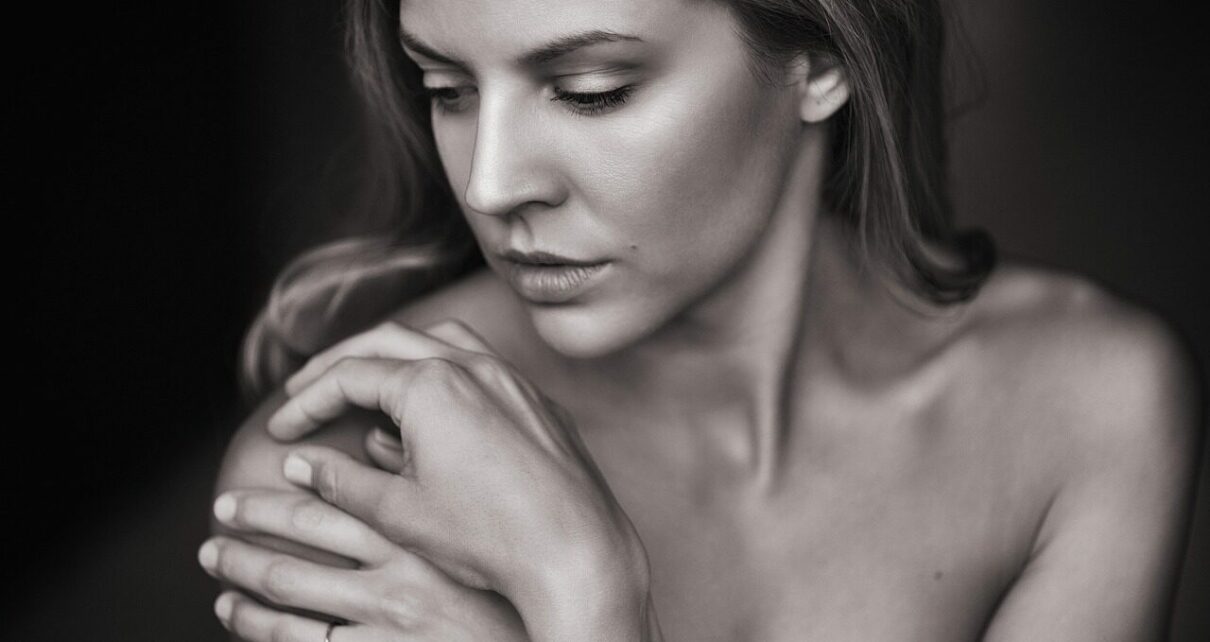 pretty woman, portrait, hands, pretty, face, skin