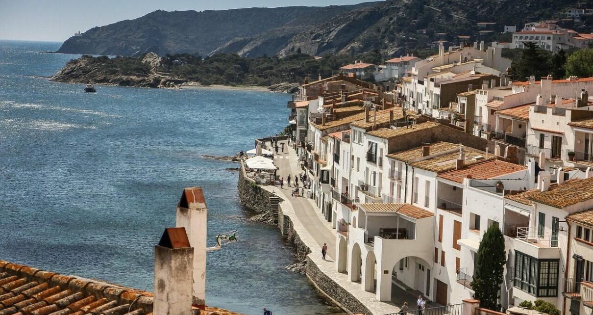 cadaques, costa brava, catalonia, cadaqués, terrace, nature, sea, barcelona, calm down, darling, peace, balcony, landscape